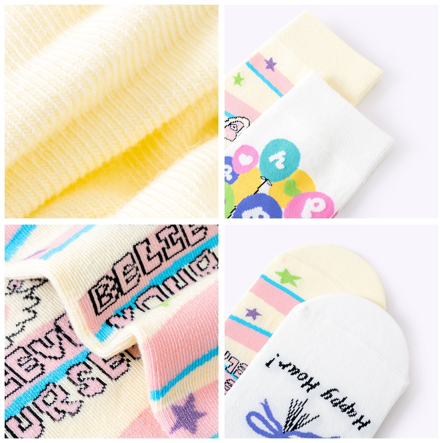 Balloon cute pet graffiti straight socks