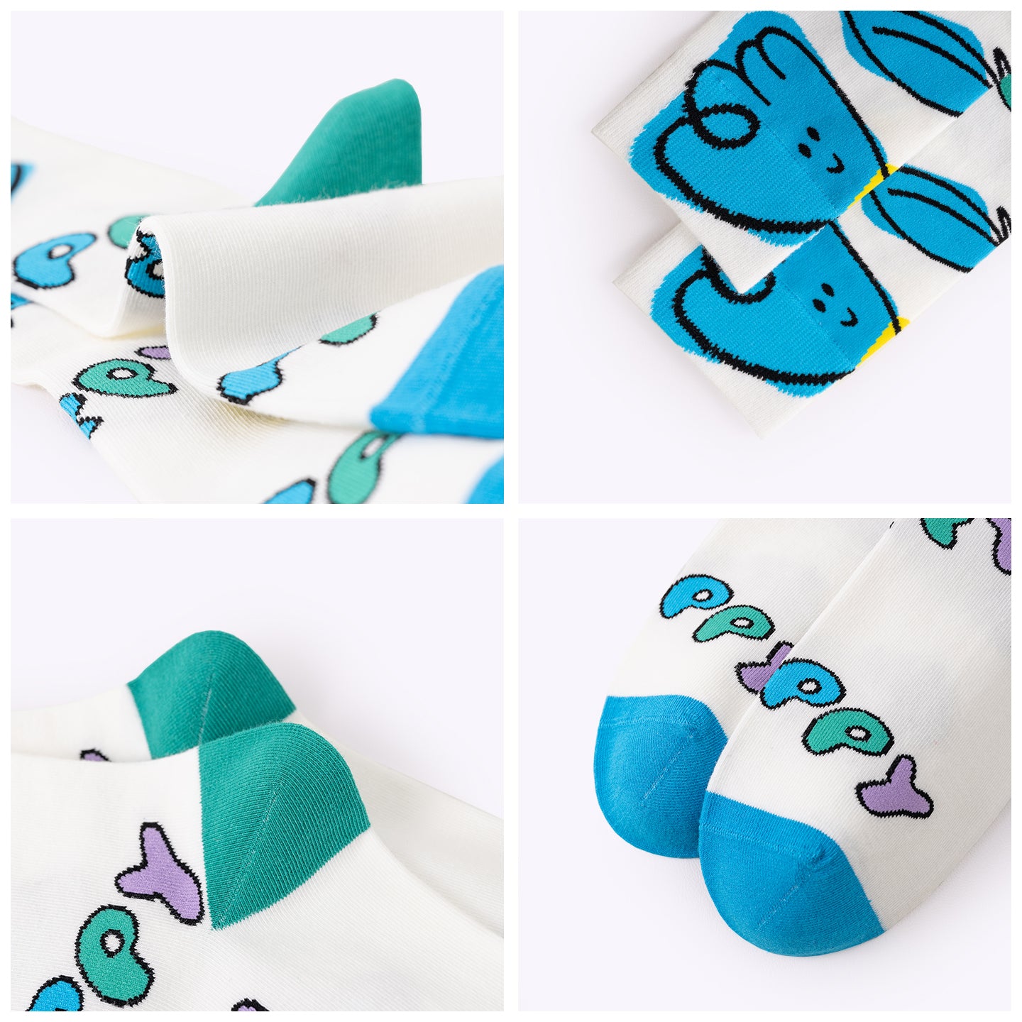 Cartoon Doodle Dopamine Mid-Calf Socks