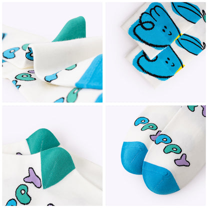 Cartoon Doodle Dopamine Mid-Calf Socks