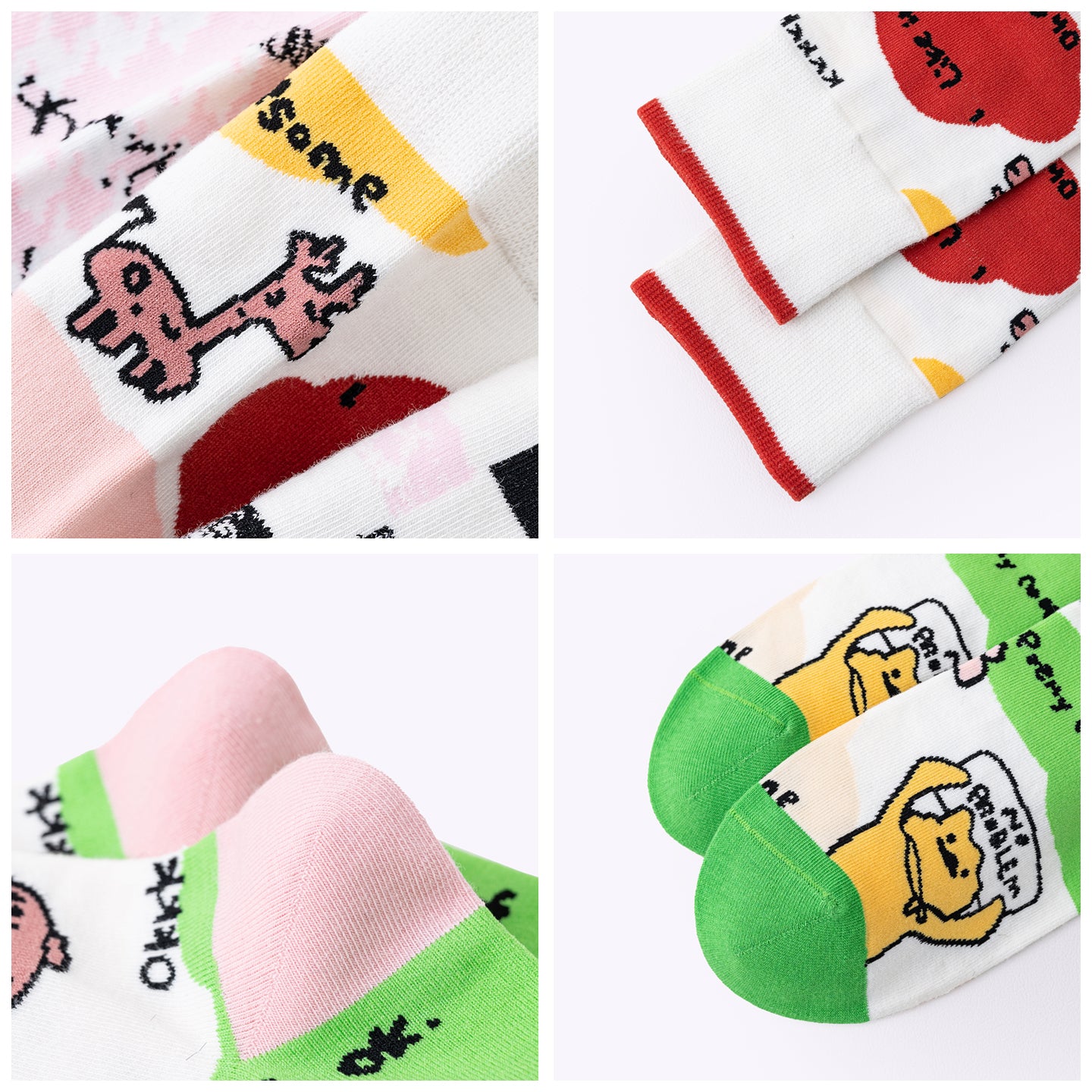 Playful Doodle Dopamine Mid-Calf Socks