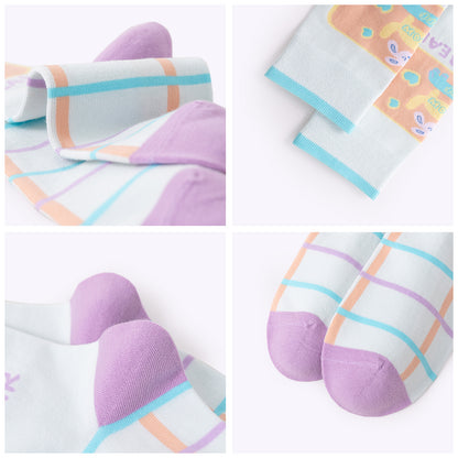 Soft and Cute Dog Dopamine Mid-Calf Socks