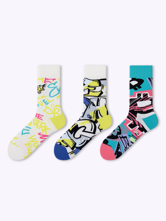 Dopamine Graffiti Skate  Socks