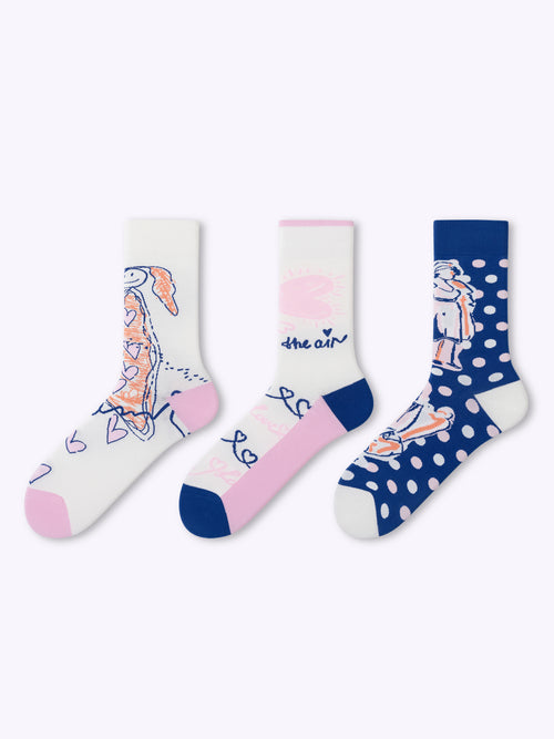 Graffiti love dopamine tube tide socks