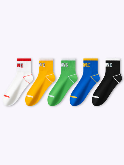 Letter-Dopamine Sports Knee-High Socks