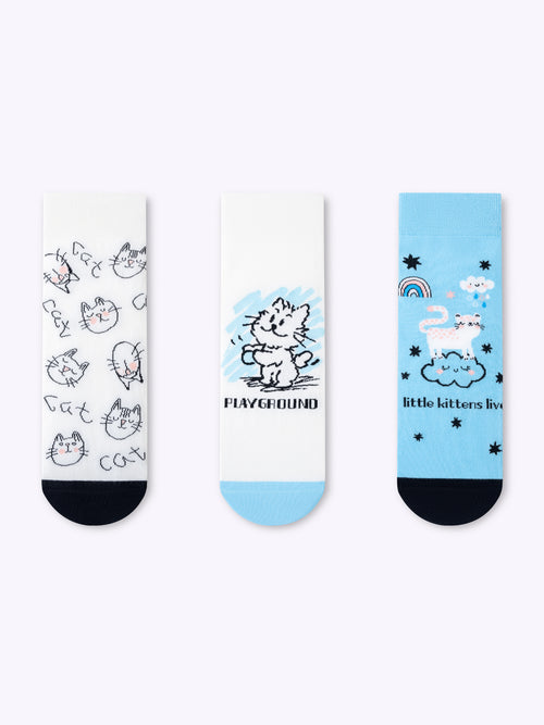 Balloon cute pet graffiti straight socks