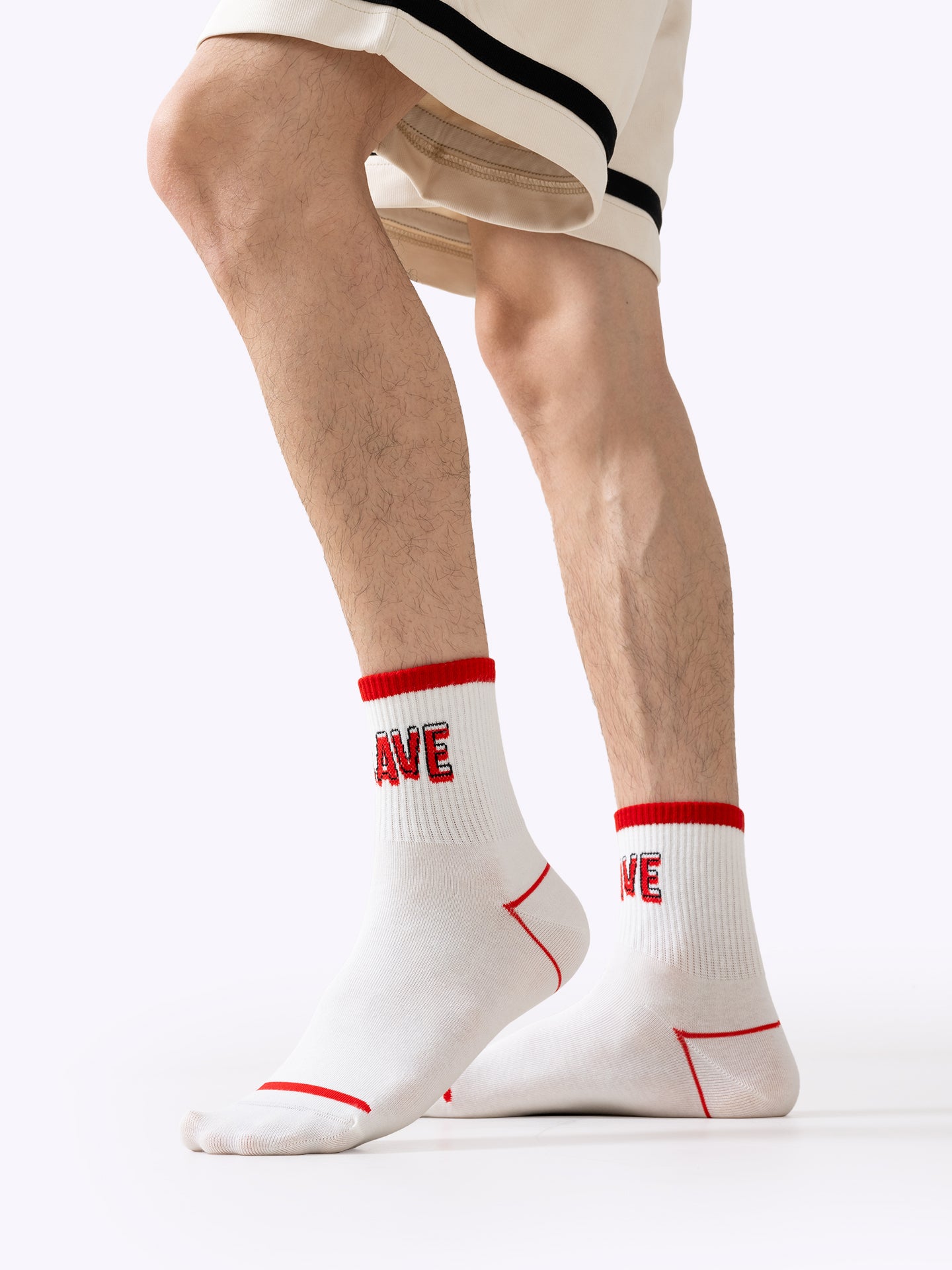 Letter-Dopamine Sports Knee-High Socks