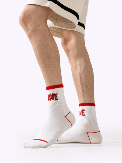 Letter-Dopamine Sports Knee-High Socks