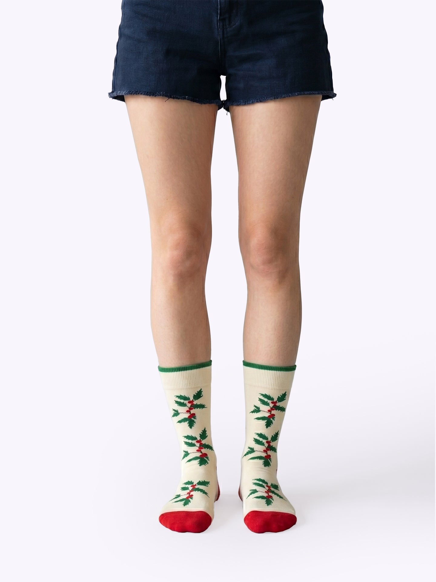 Retro Floral Dopamine Mid-Calf Socks