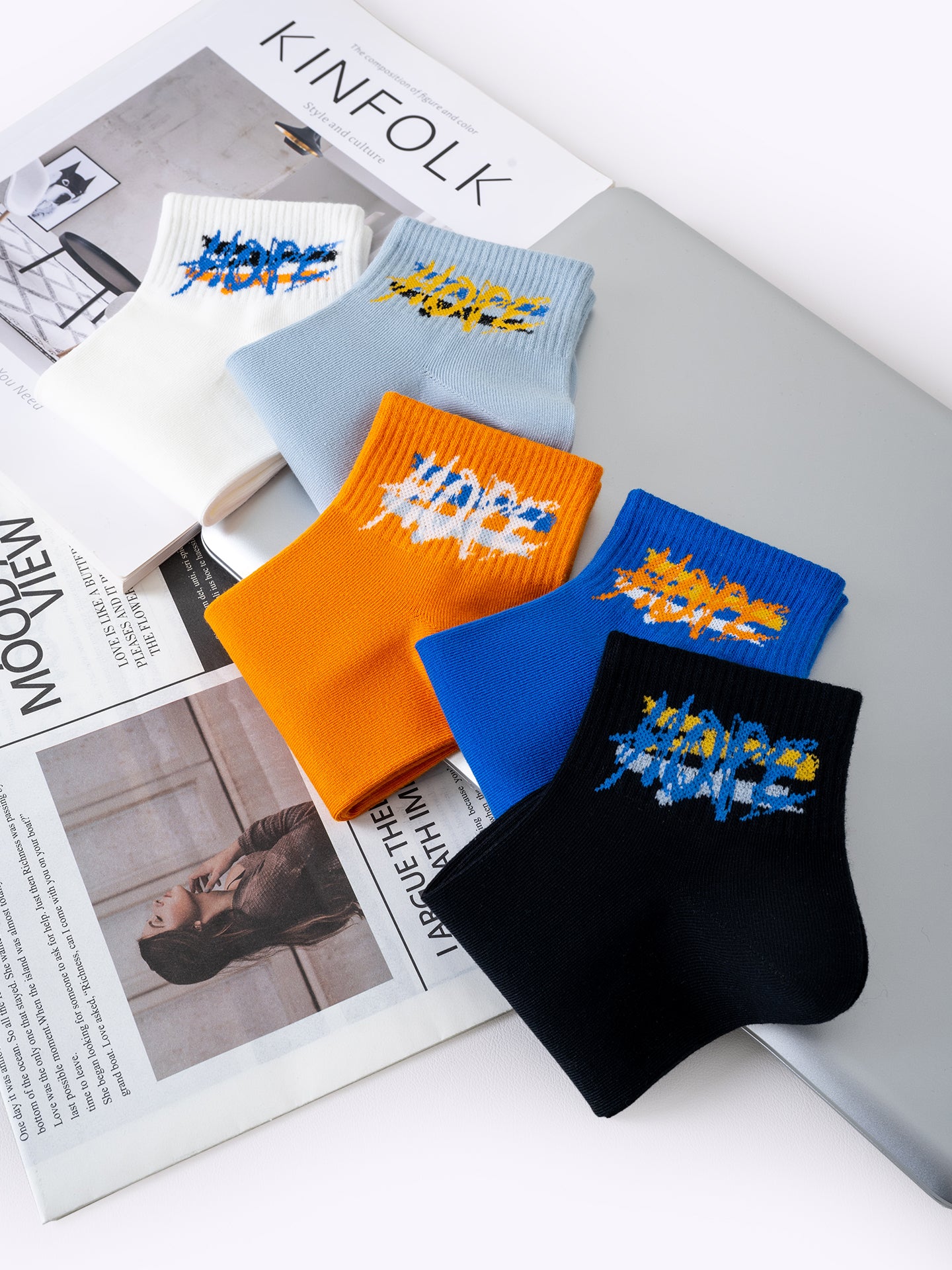 Graffiti Dopamine Mid-Calf Socks