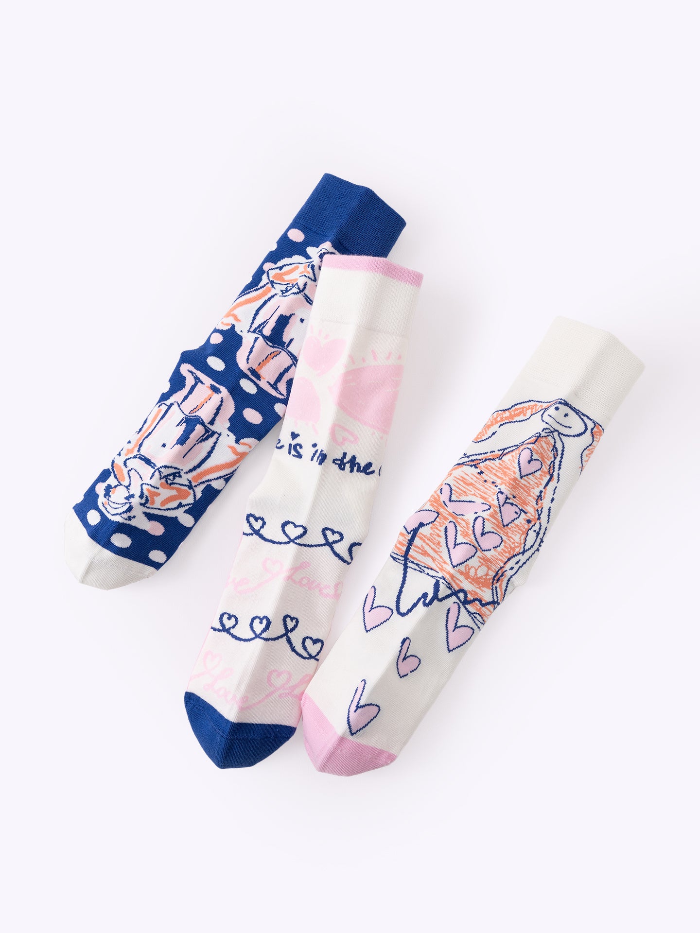 Graffiti love dopamine tube tide socks