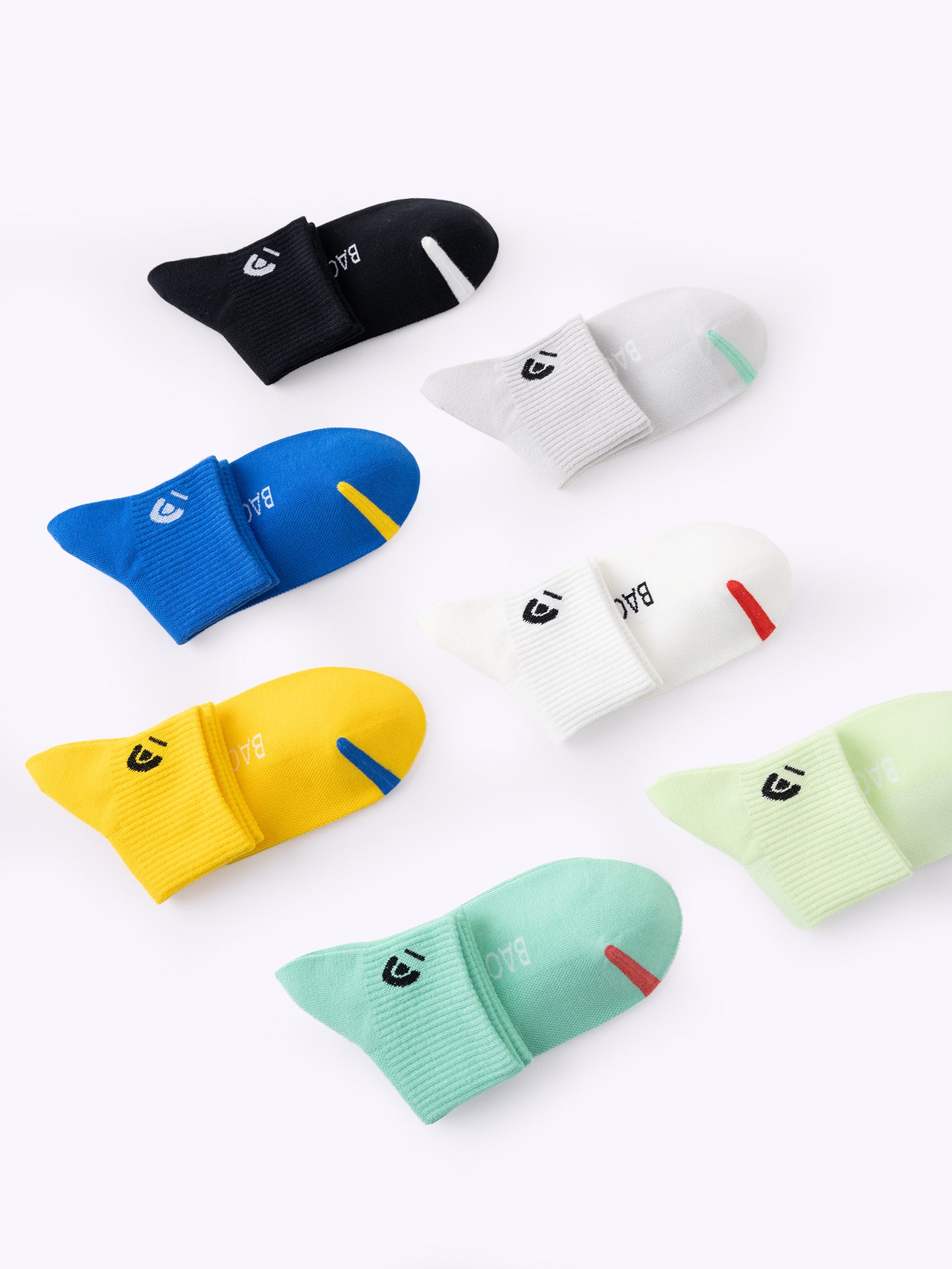 Dopamine Solid-Color Athletic Socks