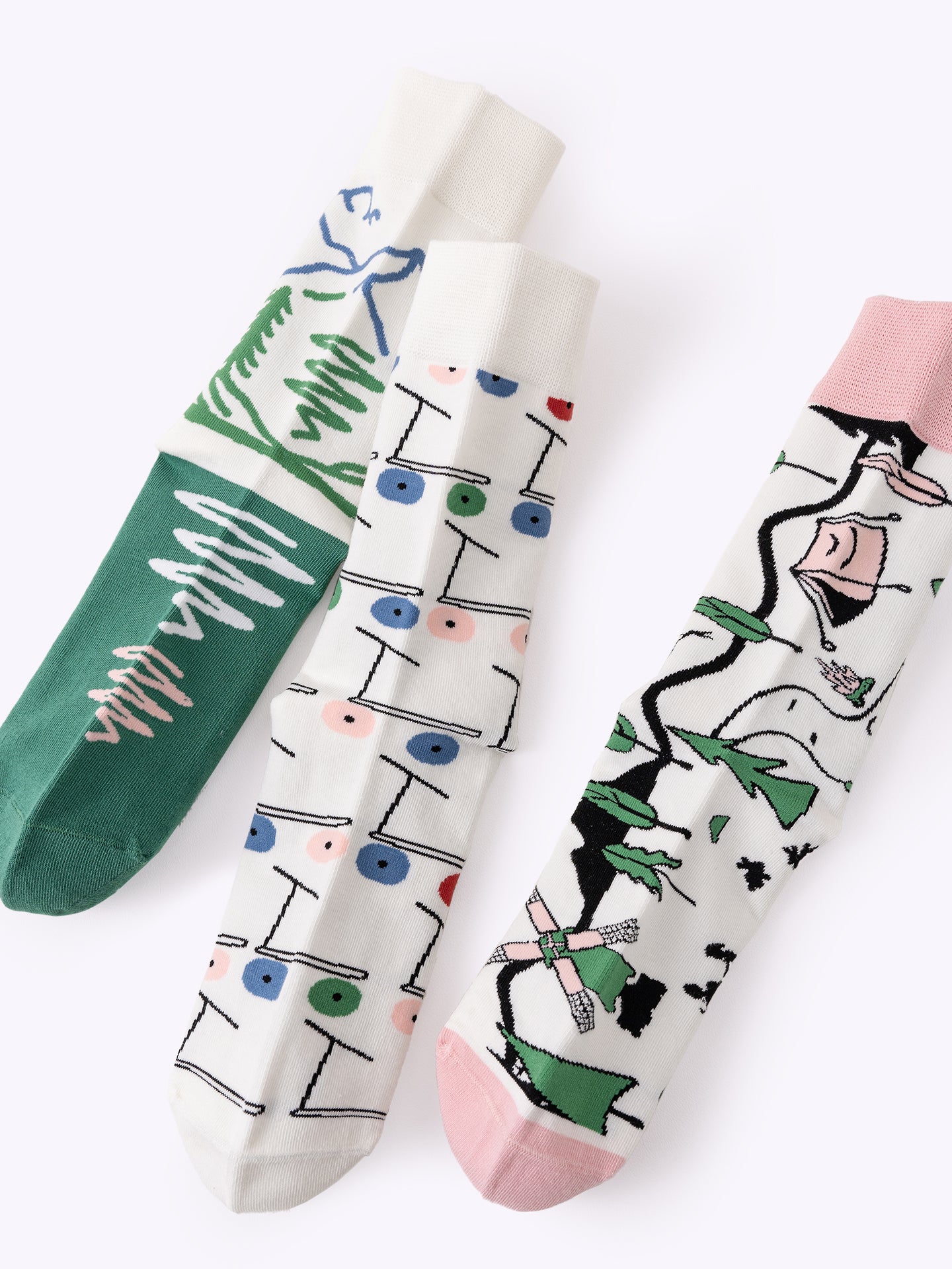 Step Into Art —Dopamine Mid-Calf Socks