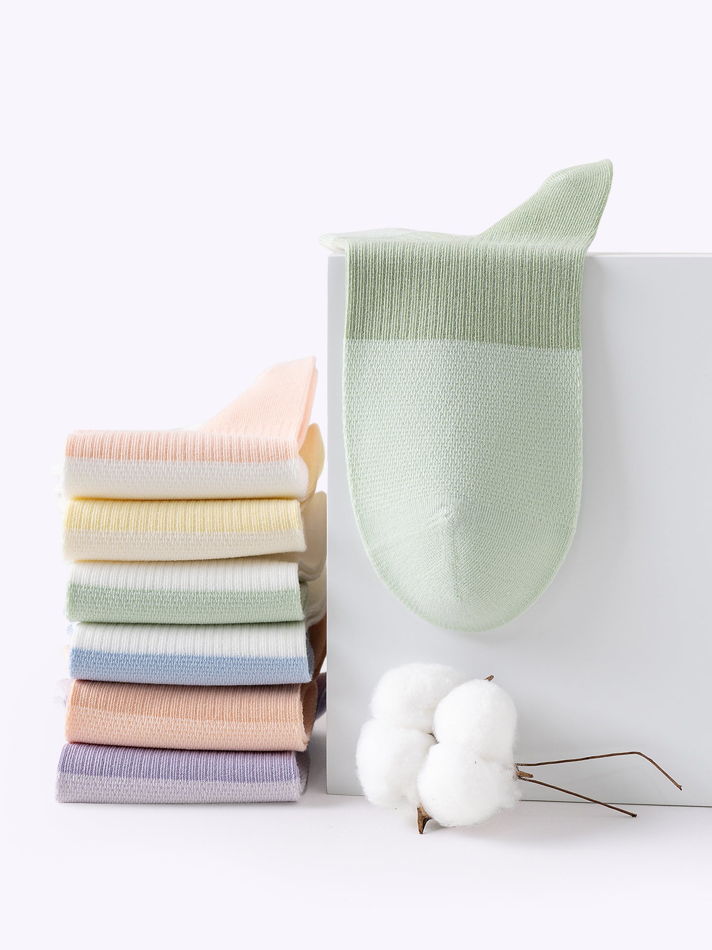 Dopamine Color-Block Ankle Socks