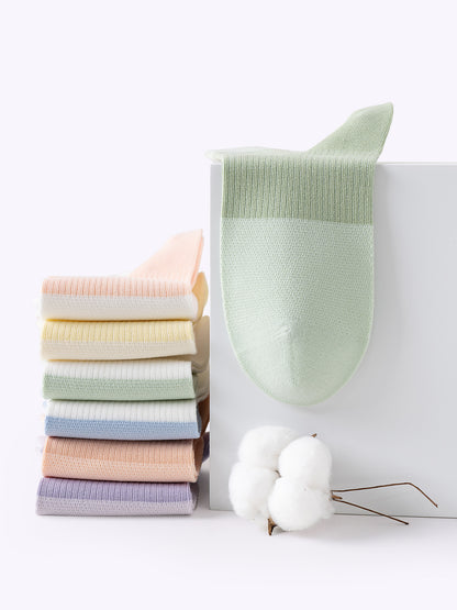 Dopamine Color-Block Ankle Socks