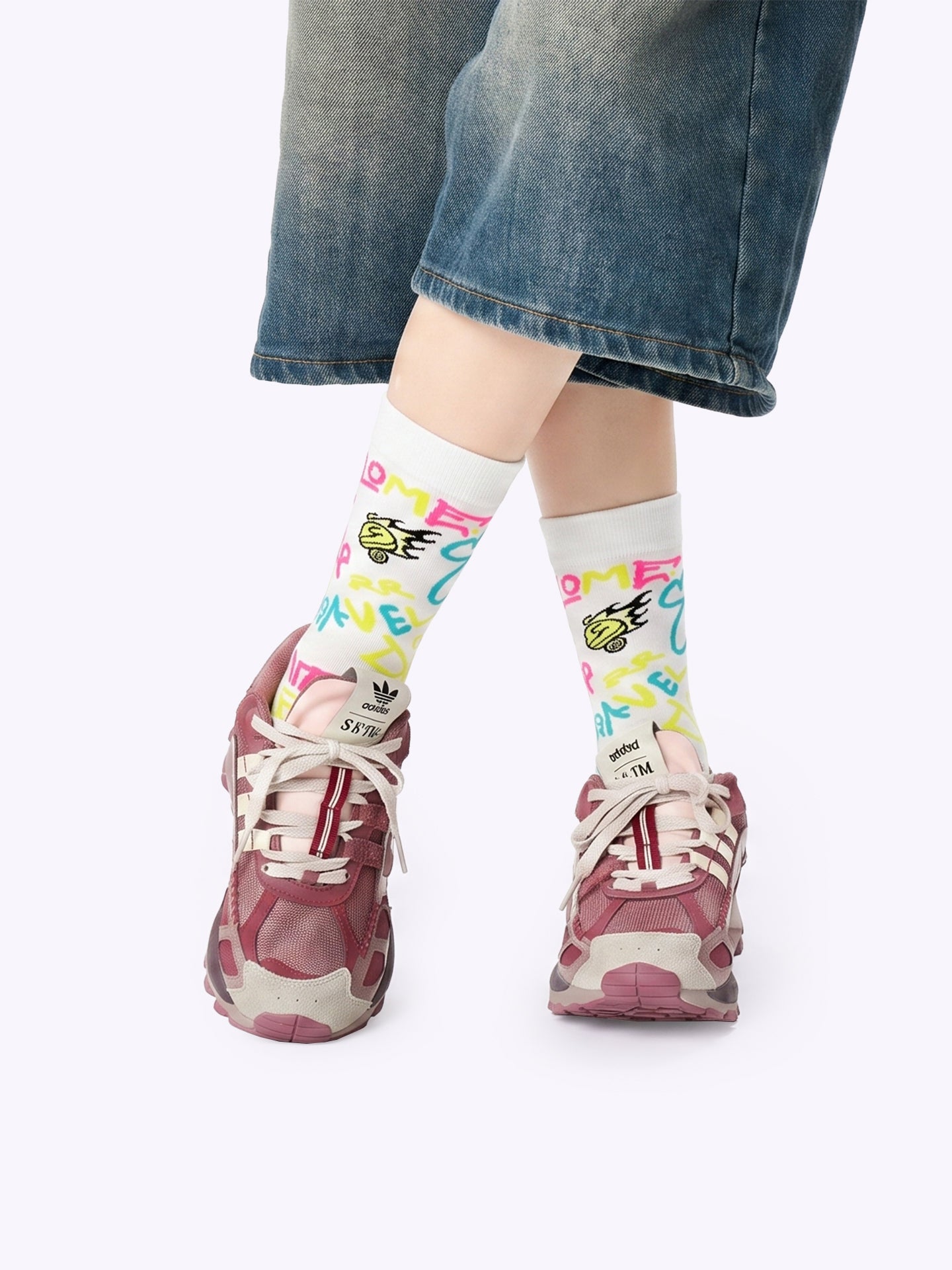 Dopamine Graffiti Skate  Socks