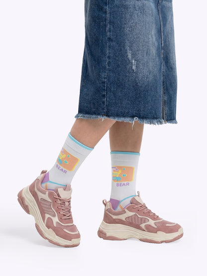 Soft and Cute Dog Dopamine Mid-Calf Socks