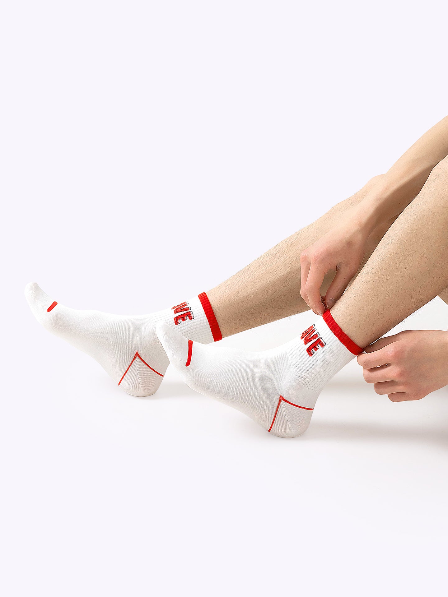 Letter-Dopamine Sports Knee-High Socks
