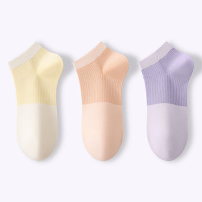 Dopamine Color-Block Ankle Socks