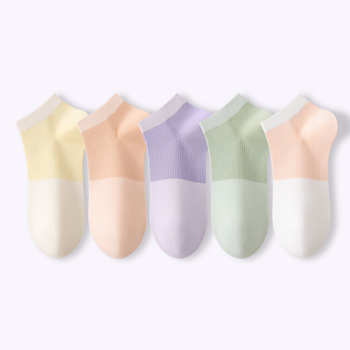 Dopamine Color-Block Ankle Socks