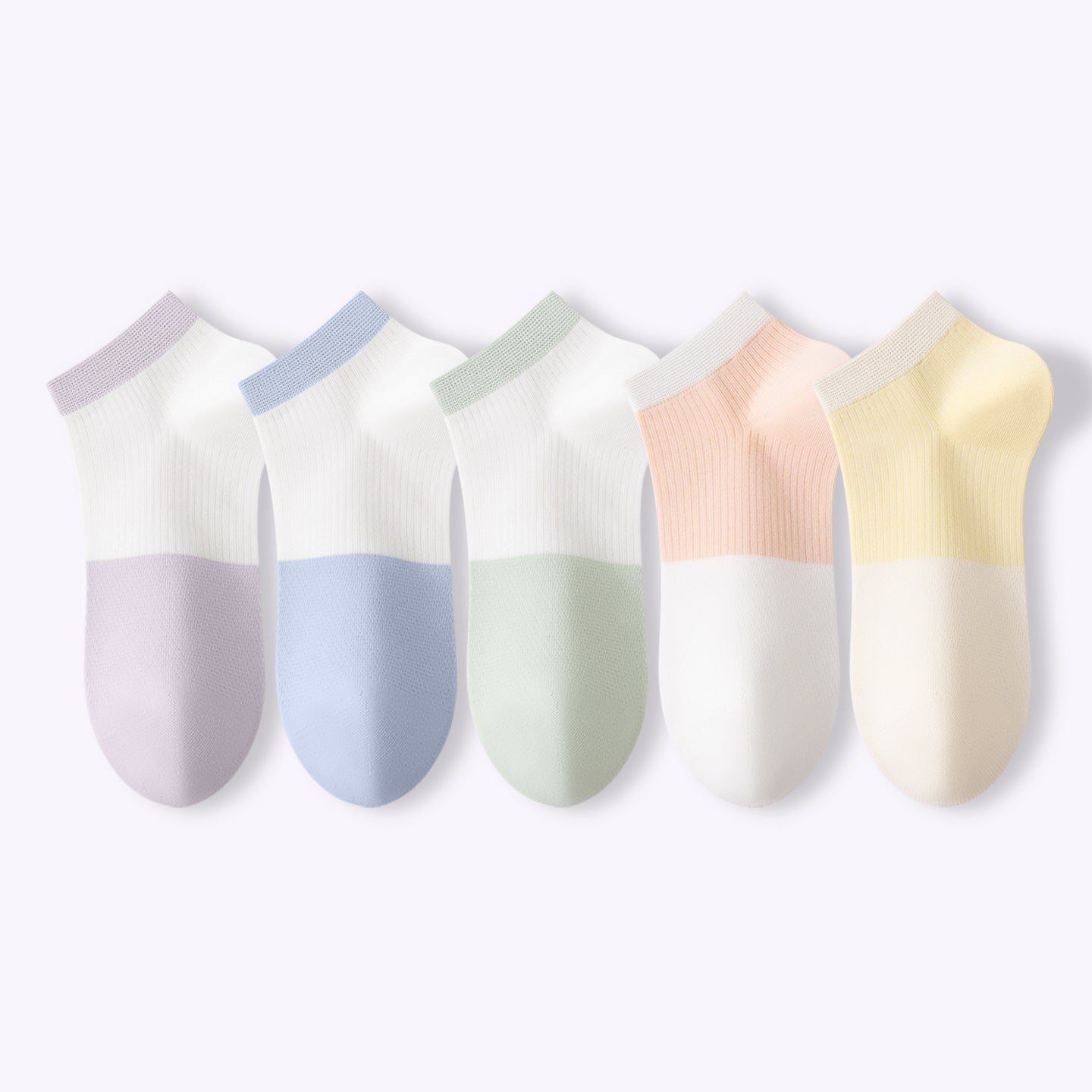 Dopamine Color-Block Ankle Socks